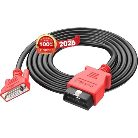 Original OBD2 Main Test Cable 1.5M 3 Rows, 16-Pin OBDII Diagnostic Connector, Compatible Only with MaxiSys Models MS908P MS908S Pro II MK908 Pro II Elite II Pro Ultra Lite (1/5)