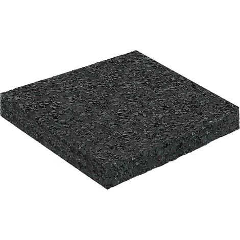 Pad per patio in granuli di gomma Nero 9 x 9 x 1 cm Gomma vidaXL