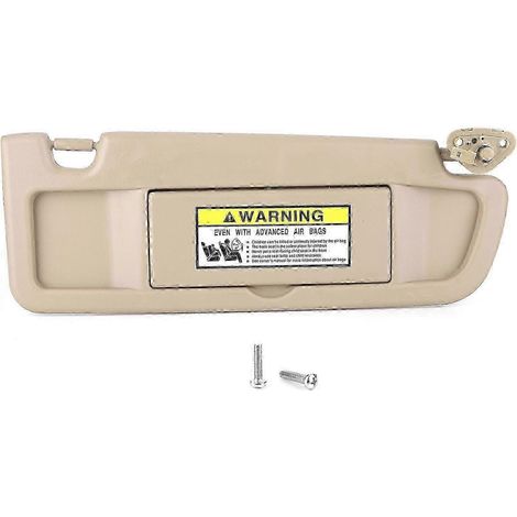 Pare-soleil latéral droit, plastique ABS, remplacement direct OEM compatible avec Honda Civic 2006-2008 (beige) (1/5)