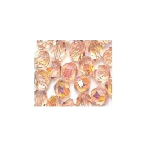 4 mm rotondo in vetro sfaccettato perline 4985 salmone AB Qty 1