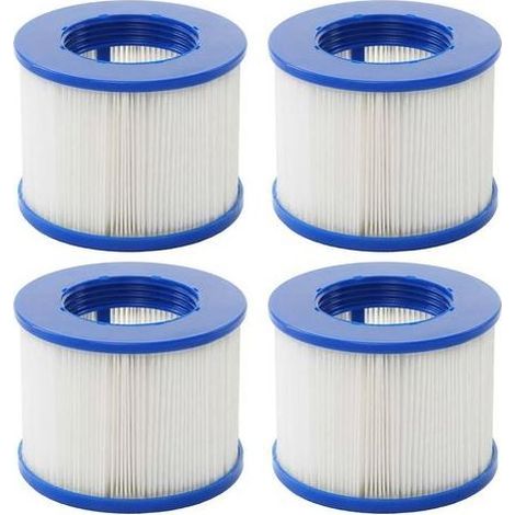 Lot de 4 cartouches filtres pour spa gonflable GYMAX SPA PMSPA-P154 8106, filtres de remplacement (1/5)