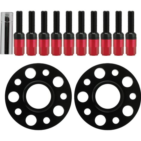 Kit d'entretoises de roue M14x1,25 avec bride de 20 mm pour BMW Série 1 F40 (2019-2020) - Rouge (1/5)