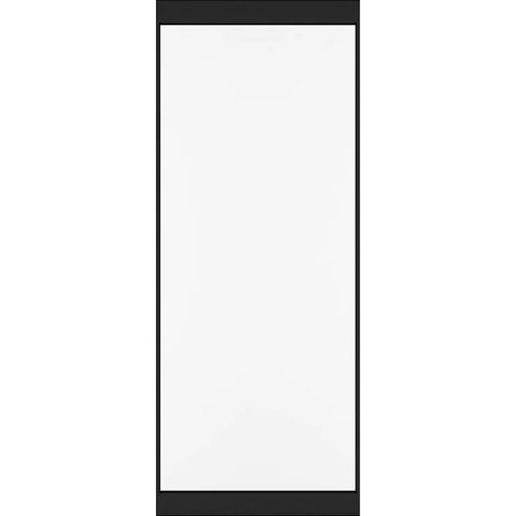 Porta scorrevole con binario invisibile 93 x 210 cm Alluminio e Vetro temperato smerigliato - TORIPA (1/4)
