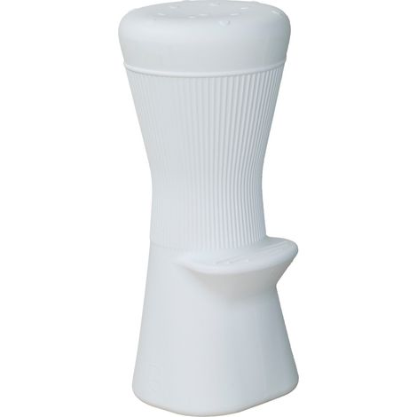 CORFU 74 Taburete redondo, 74 cm de altura, con iluminación exterior e interior, muy duradero. Recargable con energía solar o pilas. Luz RGB (1/4)