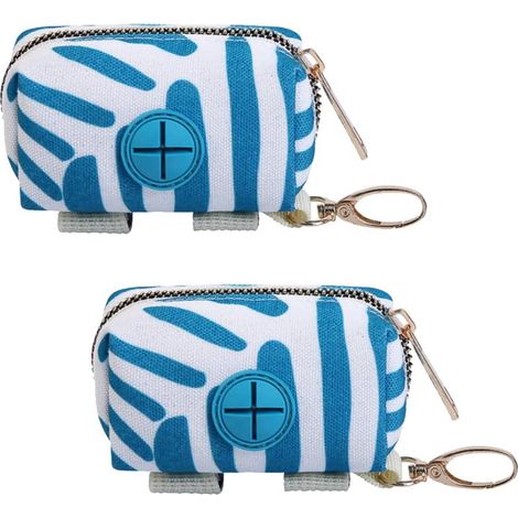 Lot de 2 sacs à déjections canines, porte-sacs pour chiens, compatible avec toutes les ceintures-AquaForge (1/5)