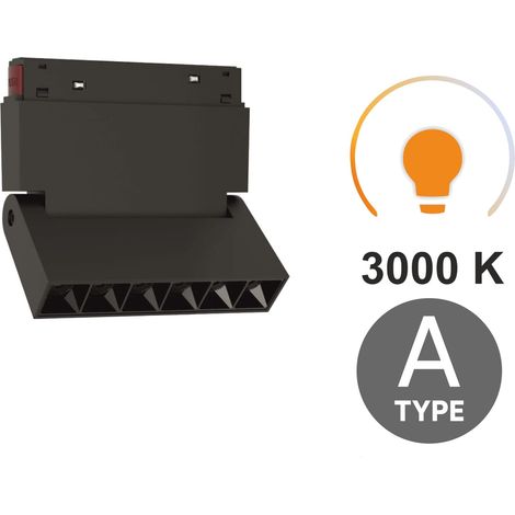 Faretto lineare a LED regolabile da 6W 3000K bianco caldo, tipo A, per binari magnetici SMART TRACK 48VDC (1/5)