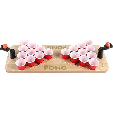 Table de jeu Shot Pong avec 20 gobelets jetables en plastique, kit de jeu à boire pour fêtes et soirées