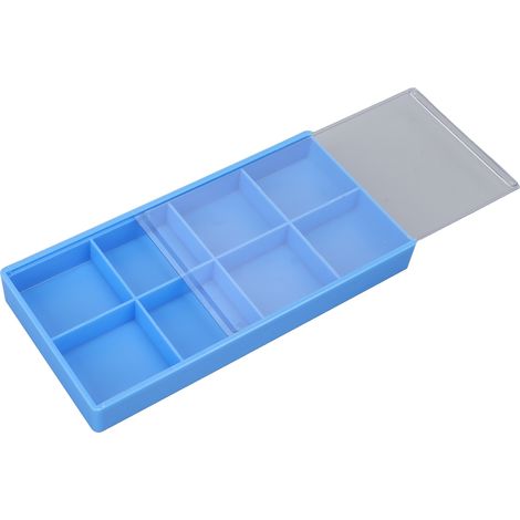 Boîte de Rangement 8 Cases pour Pièces de Montre, Bijoux et Outils (1/5)