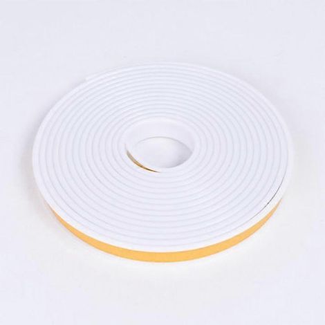 Bande de chant autocollante blanche en forme de U, 5 m x 12 mm, en caoutchouc TPE, pour protéger les chaises, les tables et les meubles.