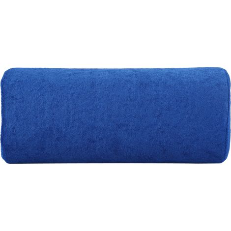 Coussin de repos main professionnel lavable bleu royal - Oreiller doux pour soin des ongles et manucure (1/3)