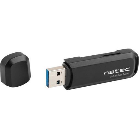 Lecteur de cartes SD/MicroSD USB 3.0 Natec Scarab 2 Noir (1/3)