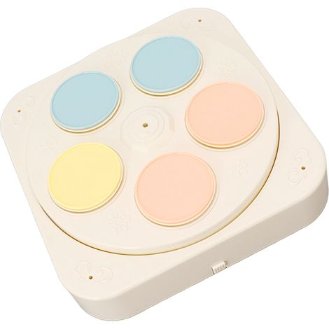 Présentoir à desserts rotatif de 20 cm avec machine à cupcakes rotative automatique, 5 plateaux et musique, idéal pour mariages et anniversaires. (1/5)