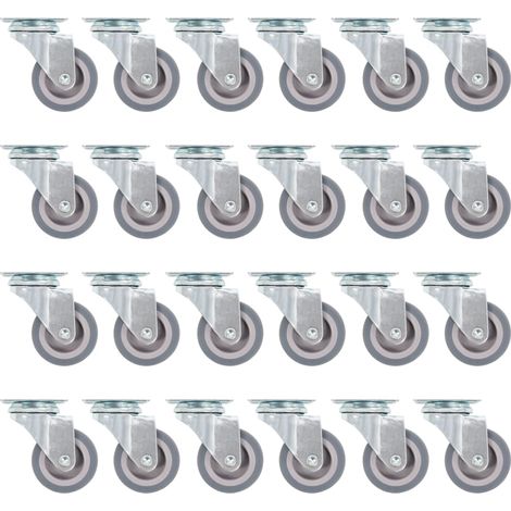 Ruedas giratorias 24 unidades 50 mm vidaXL