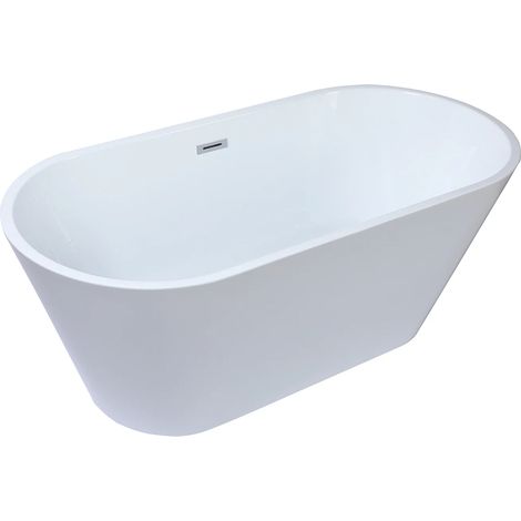 Baignoire îlot design - 201 L - 150 x 70 x 58 cm - Blanche - TWIGGY