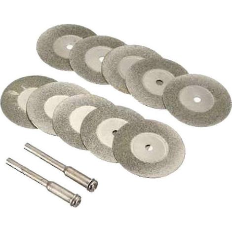 10 accessoires pour outil rotatif compatibles avec disque de démontage et 2 mandrins-20mm without holes (1/5)