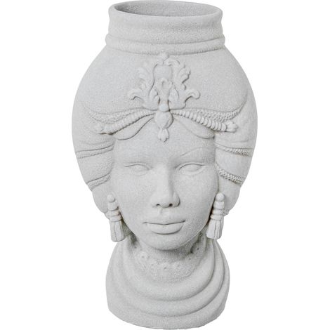 Vase céramique blanche élégance féminine décoratif - Blanc sableux (1/5)