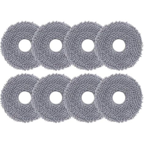 Lot de 8 serpillères de rechange pour aspirateur robot Roborock Q Revo/Qrevo MaxV/Qrevo Master/Qrevo Slim/Qrevo Pro/Qrevo S/Qrevo Curv/QV 35S (1/5)