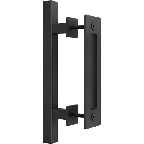Nouveau Poignée de porte de grange coulissante, poignée de quincaillerie affleurante pour armoire, ensemble de poignées de meubles, quincaillerie de porte intérieure en bois (1/4)