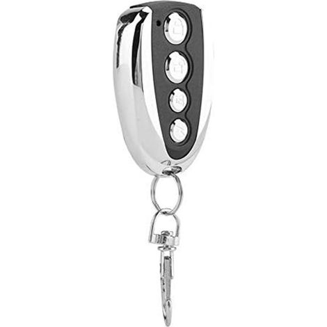 Télécommande portable noire pour porte de garage 433 MHz, clonage universel pour alarme et serrure de sécurité domestique. (1/5)