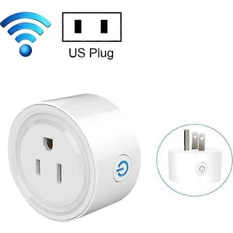 Prise connectée Tuya avec télécommande WiFi, interrupteur vocal et prise américaine 16 A (1/2)