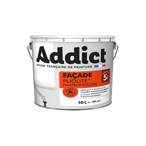 Pintura para Fachada 100% Pliolite 10 Litros Blanco - Addict