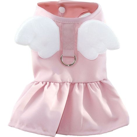 Robe pour animaux de compagnie, boucle de Traction à la mode, confortable, facile à porter, jupe pour chien et chat, pour printemps et automne, rouge brique XL (1/5)