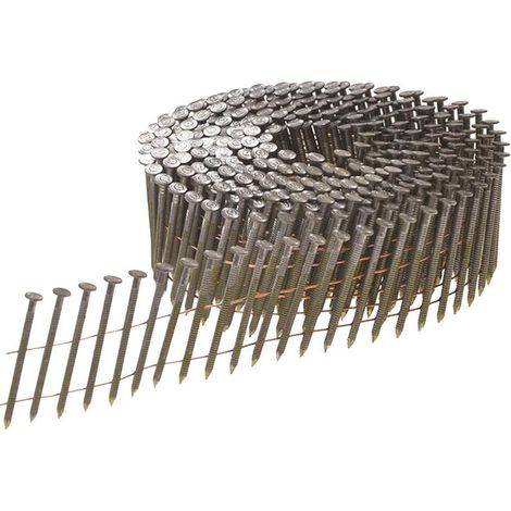 Bostitch F310R90G8Q Galvanised Ring Shank Coil Nails 3.1 x 90mm (Pack 4050) BOSF310R90GQ (1/3)