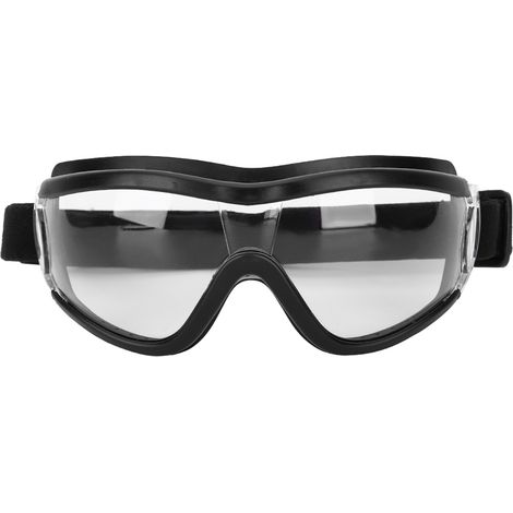 Lunettes de protection anti-buée, anti-poussière et imperméables pour enfants, unisexes, pour le cyclisme, coupe-vent (noires) (1/5)