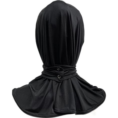 Chiffonschal für Damen, farbenfroher Schal, elastischer muslimischer Schal, atmungsaktiver Sonnenhut für den Sommer, warme Kapuze für den Winter (1/5)