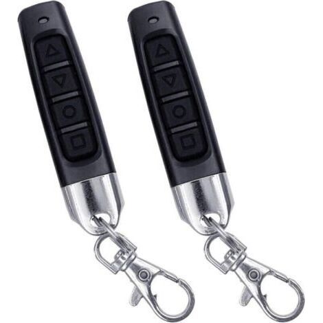 2pcs Telecommande Universelle Portail, Codes Fixes et Codes d'apprentissage, Clonage Télécommande 433 MHz, Adaptée aux Portes de Garage, Télécommande Universelle sans Fil Porte clés Duplicateur (1/4)