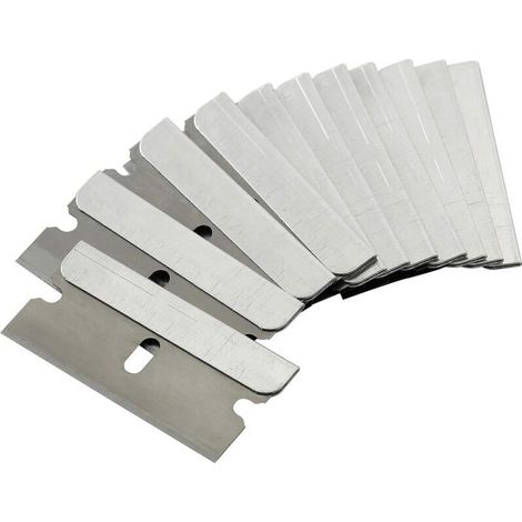 50 Lames de Rechange pour Grattoir de Vitrocéramique, Lames en Acier Inoxydable de Haute Qualité pour Nettoyage de Plaques de Cuisson et Surfaces en Verre, avec Boîte en Carton (1/5)
