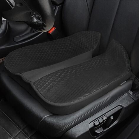 Mousse à Mémoire De Forme Coussin Siege Voiture Rehausseur Auto Coussin De Siège De Voiture Conducteur Passager Respirante Pour D'assise Maille C (1/5)
