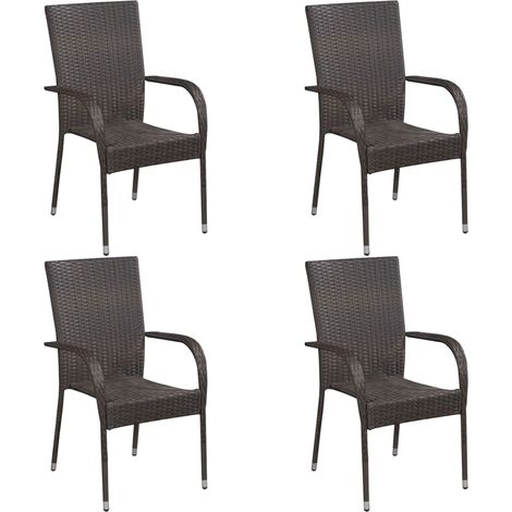 Maison Exclusive - Set de muebles de comedor de jardín 5 piezas d