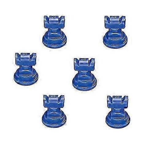 2025 Pack of 6 TeeJet TwinJet Flat Spray Tips Blue 110° x 2 Rated @ 0.30 GPM TTJ6011003VP (1/4)
