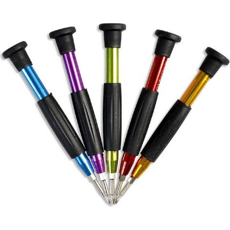 Trade Shop - Destornilladores De Precisión 5 Pcs X Reparación Destornilladores Para Computadoras Móviles Y Tablets 8222 - (1/2)