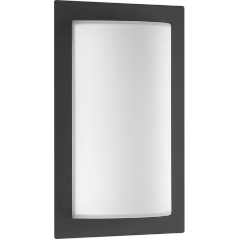 Luminaire extérieur LCD Graphit acier inoxydable anthracite L 19,5 cm E27 IP44 réf. 044 (1/3)