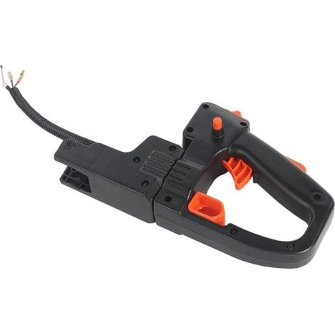 Poignée d'interrupteur de taille-haie à double lame, accessoire de poignée arrière en nylon pour une utilisation facile et un contrôle amélioré, compatible avec différents modèles de taille-haies (1/4)