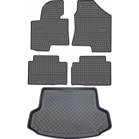 Hyundai ix35 SUV de 2010 a junio de 2015 - Juego de alfombrillas de goma para coche + alfombrilla para maletero (1/5)