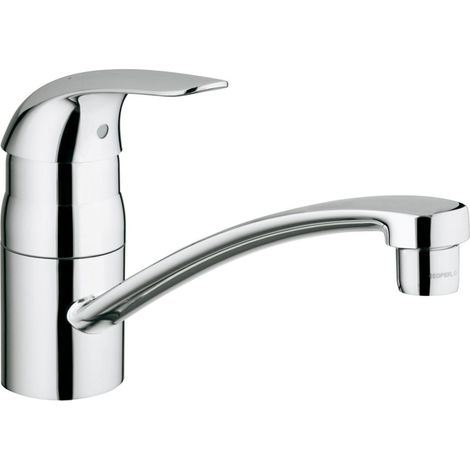 Grohe Euroeco - Grifo monomando de fregadero, cromo 32750000 (1/2)