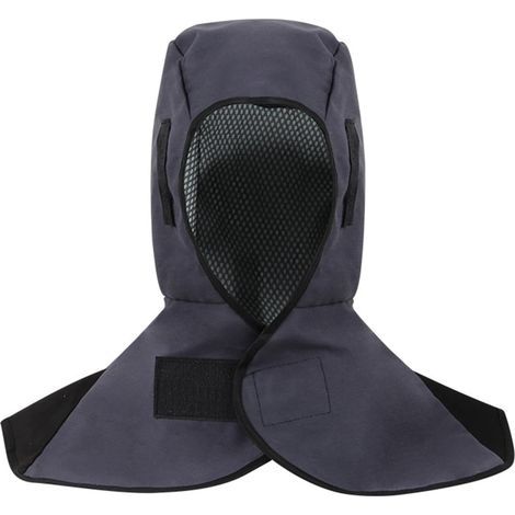Cagoule de soudage, masque de soudage, casquette de soudeur avec protection du cou, casquette de soudage respirante, casque de soudage de protection (44, gris)