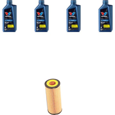 Kit filtro olio e 4L compatibile con Audi A6 (C5) 1.9 tdi 85kw dal 2000 (1/2)