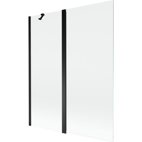 Mexen Mist mampara de ducha de 2 hojas 140 x 150 cm, transparente, negro - 8A9-140-011-70-00 (1/5)