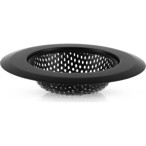 Colador de fregadero de acero negro de 11,5 cm (1/5)