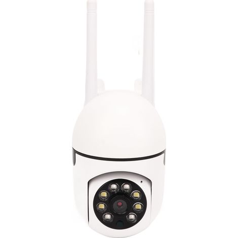 Caméra IP intelligente Wi-Fi 1080p avec interphone bidirectionnel et éclairage LED intégré pour la sécurité de votre cour. (1/5)