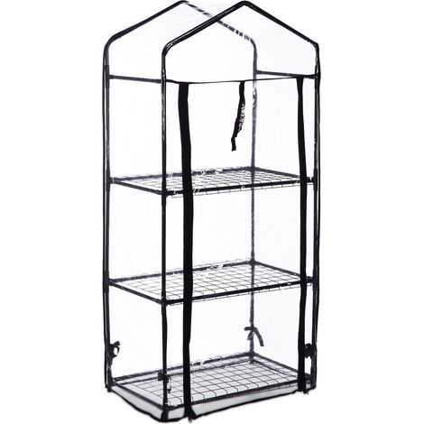 Invernadero de balcón compacto de 3 niveles, ideal para plantas y verduras de PVC translúcido 130011955 (1/5)