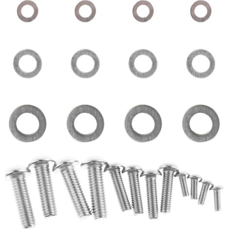 24 pièces Vis et rondelles pour support TV, M4 M6 M8, acier inoxydable, kit de fixation universel pour supports muraux de téléviseurs et moniteurs (1/5)