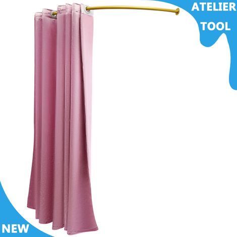 ATELIER En forme de C magasin de vêtements vestiaire protection de la vie privée vestiaire monté au mur (1/5)