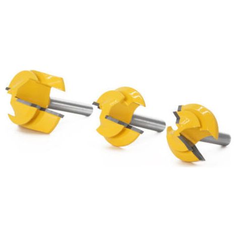 NALOOKAMIC Vtizikl 8mm tige 45 degrés verrou d'onglet fraise fraise Tenon outil à bois pour le bois de coupe en alliage de carbure 6/6.35mm 1-1/2 (1/4)