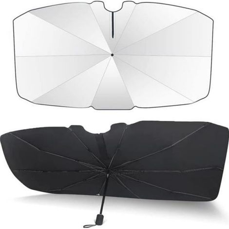 Pare-soleil de pare-brise - - 57 x 31 pouces - Rotation 360° - Pliable - Protection UV