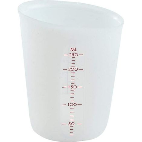 Verre Mesureur Verre Doseur Gradué Tasse à Mesurer en Silicone De Cuisine Réutilisable Tasse à Mesurer De Farine 250 ML / 500 ML pour La Cuisin, (1/5)